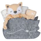 Alternate image 0 for My Tiny Moments&reg; 5-Piece Fox Shaped Gift Set in Grey