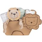 Alternate image 0 for My Tiny Moments&reg; 5-Piece Lion Shaped Gift Set in Brown