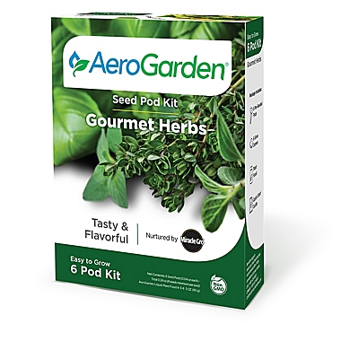 MiracleGr&reg;o AeroGarden&reg; Gourmet Herb Seeds 6-Pod Kit. View a larger version of this product image.