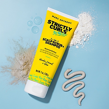 Marc Anthony&reg; 7 oz. Strictly Curls 3x Moisture 2-in-1 Scalp Scrub + Shampoo. View a larger version of this product image.