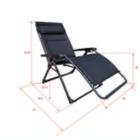 Alternate image 1 for Simply Essential&trade; Oversized Outdoor Folding Zero Gravity Chair in Black