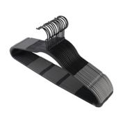 Squared Away&trade; No Slip Slim Hangers with Black Hooks in Tuxedo (Set of 16)