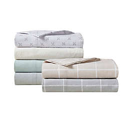 Beautyrest® Oversized Flannel Cotton Queen Sheet Set in Grey Petals (Set of 4)