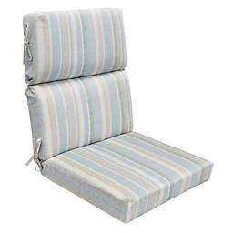 Bee & Willow™ Stripe Outdoor High Back Cushion in Natural