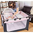 Alternate image 9 for Dream On Me Emily Rose Deluxe Playard in Pink