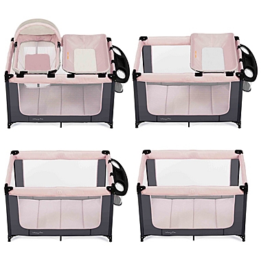 Dream On Me Emily Rose Deluxe Playard in Pink. View a larger version of this product image.