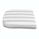 Alternate image 2 for Simply Essential&trade; Cabana Stripe Outdoor Wicker Stack Patio Cushion in Microchip Grey