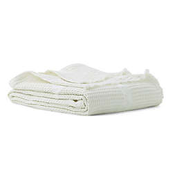 Bee & Willow™ Washed Waffle Cotton Twin Blanket in White