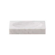 The Threadery&trade; White Marble Soap Dish