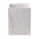 Alternate image 0 for The Threadery&trade; White Marble Wastebasket