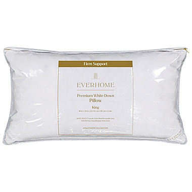Everhome&trade; Premium White Down Firm Support King Bed Pillow. View a larger version of this product image.