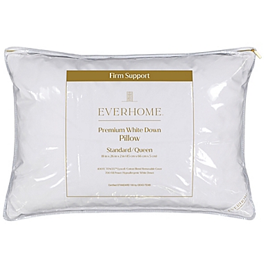 Everhome&trade; Premium White Down Firm Support Standard/Queen Bed Pillow. View a larger version of this product image.