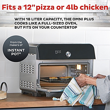 Instant Pot&reg; Omni&trade; Plus 18L Toaster Oven and Air Fryer in Stainless Steel/Black. View a larger version of this product image.