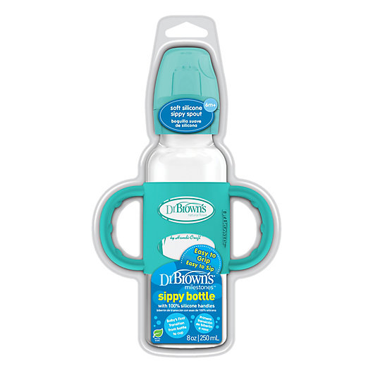 Alternate image 1 for Dr. Brown's® 8 fl. oz. Narrow Sippy Bottle with Silicone Handles