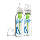 Alternate image 0 for Dr. Brown&#39;s&reg; Natural Flow&reg; Options+ 2-pack 8 oz. Glass Baby Bottle