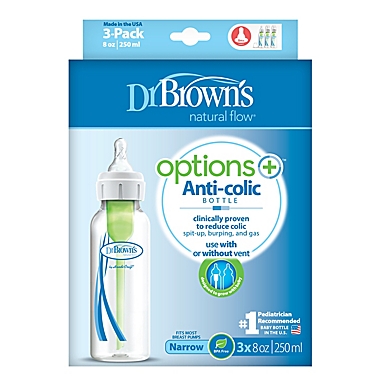 Dr. Brown&#39;s&reg; Options+&trade; 3-Pack 8 oz. Bottles. View a larger version of this product image.