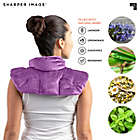 Alternate image 4 for Sharper Image&reg; Hot and Cold Herbal Aromatherapy Neck and Shoulder Wrap in Lavender