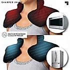Alternate image 4 for Sharper Image&reg; Hot and Cold Herbal Aromatherapy Neck and Shoulder Wrap in Black