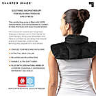 Alternate image 7 for Sharper Image&reg; Hot and Cold Herbal Aromatherapy Neck and Shoulder Wrap in Black