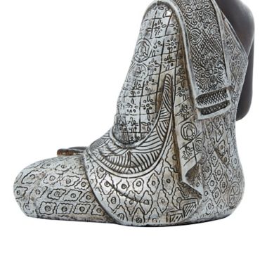 Ridge Road Decor Polystone Buddha Sculpture in Black. View a larger version of this product image.