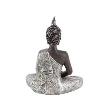 Ridge Road Decor Polystone Buddha Sculpture in Black. View a larger version of this product image.