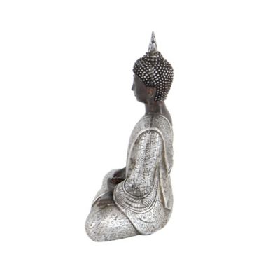 Ridge Road Decor Polystone Buddha Sculpture in Black. View a larger version of this product image.