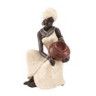 Alternate image 0 for Ridge Road Decor Polystone Woman Sculpture in Ebony/Ivory