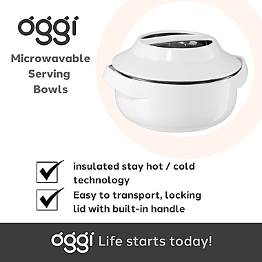 Oggi&trade; Insulated Serving Bowl in White. View a larger version of this product image.
