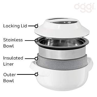 Oggi&trade; Insulated Serving Bowl in White. View a larger version of this product image.
