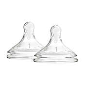 Dr. Brown&#39;s Natural Flow&reg; Level 1 Wide-Neck Silicone Bottle Nipples (2-Pack)