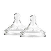 Dr. Brown&#39;s Natural Flow&reg; Level 2 Wide-Neck Silicone Bottle Nipples (2-Pack)