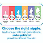 Alternate image 2 for Dr. Brown&#39;s Natural Flow&reg; Level 2 Wide-Neck Silicone Bottle Nipples (2-Pack)