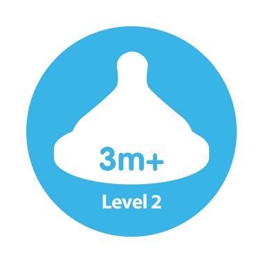 Dr. Brown&#39;s Natural Flow&reg; Level 2 Wide-Neck Silicone Bottle Nipples (2-Pack). View a larger version of this product image.