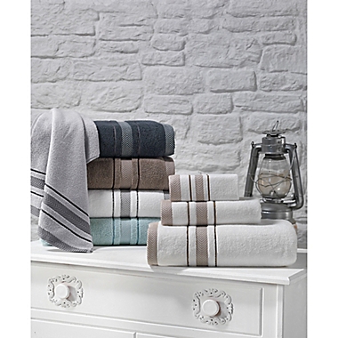 Enchante Home&reg; Enchasoft 4-Piece Bath Towel Set in Anthracite. View a larger version of this product image.