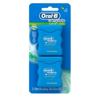 Oral-B&reg; Complete 2-Pack Satin Floss. View a larger version of this product image.