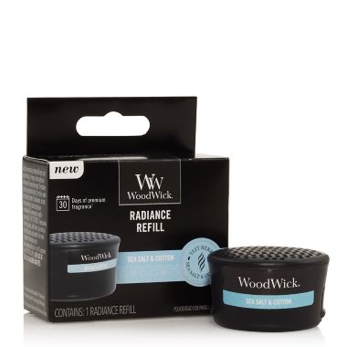 WoodWick&reg; Sea Salt &amp; Cotton Radiance Refill. View a larger version of this product image.