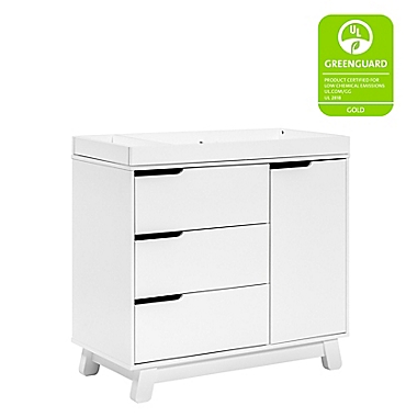 Babyletto Hudson 3-Drawer Changer Dresser in White. View a larger version of this product image.