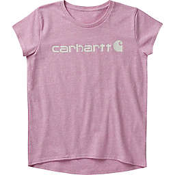 Carhartt® Short Sleeve Core Logo Crewneck T-Shirt in Pink
