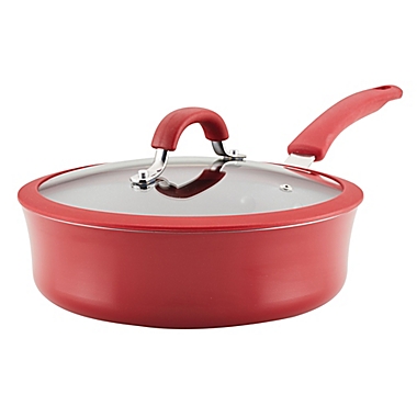 Rachael Ray&reg; Cook + Create Nonstick 3 qt. Aluminum Covered Saute Pan. View a larger version of this product image.
