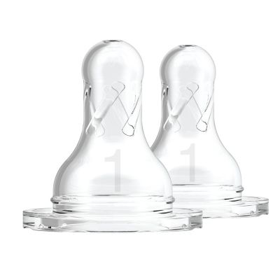 Dr. Brown&#39;s Natural Flow&reg; Silicone Baby Bottle Nipples (2-Pack)