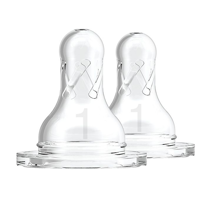 Alternate image 1 for Dr. Brown's Natural Flow® Silicone Baby Bottle Nipples (2-Pack)