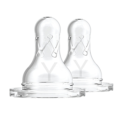 Dr. Brown&#39;s Natural Flow&reg; Silicone Y Cut Baby Bottle Nipples (2-Pack). View a larger version of this product image.