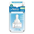 Alternate image 1 for Dr. Brown&#39;s Natural Flow&reg; Silicone Y Cut Baby Bottle Nipples (2-Pack)