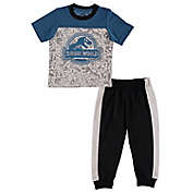 Jurassic World&reg; 2-Piece Short Sleeve T-Shirt and Jogger Pant Set in Blue/Multi