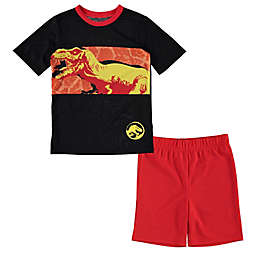 Jurassic World® 2-Piece Short Sleeve T-Shirt and Short Set in Black/Multi