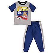 PAW Patrol 2-Piece Short Sleeve T-Shirt and Jogger Set in Grey/Multi