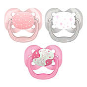 Dr. Brown&#39;s&reg; Advantage&trade; 3-Pack Stage 1 Glow in the Dark Pacifiers in Pink
