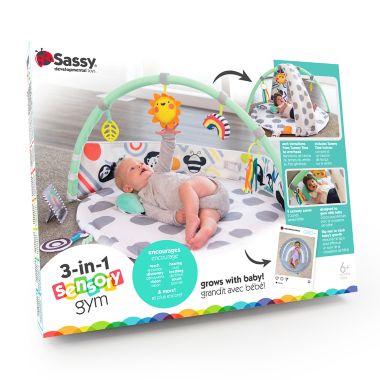 Sassy Baby&reg; Sensory Zone Milestone Reversible Play Gym. View a larger version of this product image.