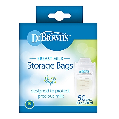 Dr. Brown&#39;s 50-Count Breast Milk Storage Bags. View a larger version of this product image.