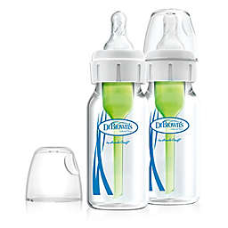 Dr. Brown's® Natural Flow® Options+ 2-pack 4 oz. Glass Baby Bottle
